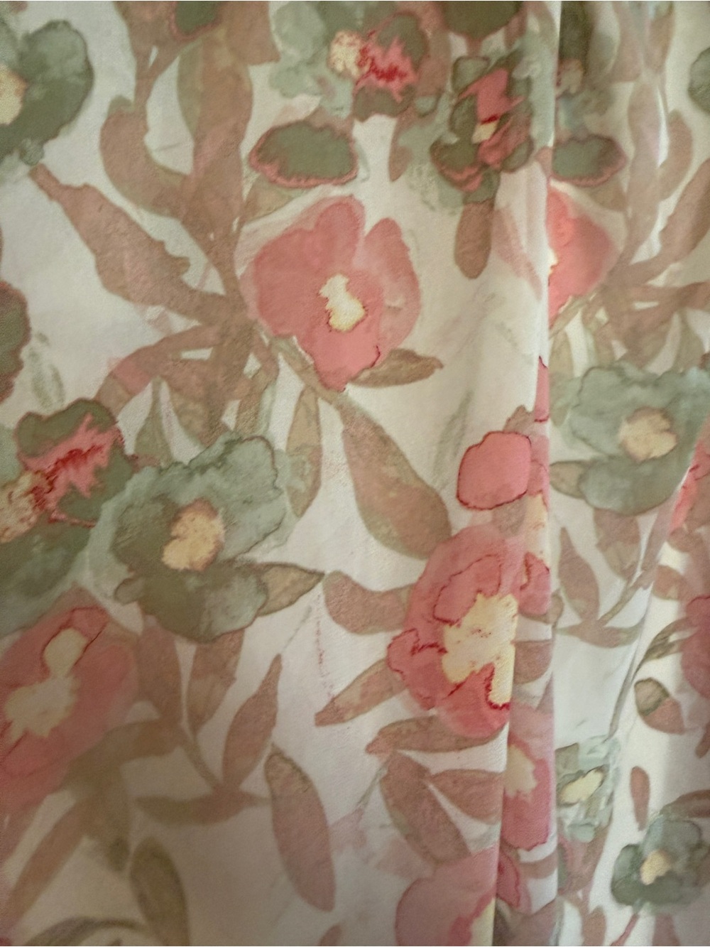EUC. Sheer Floral Kimono Duster Cover-Up | Women's OS | Boho Romantic Ruffle Hem - Picture 3 of 7